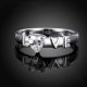  טבעת רומנטית LOVE מכסף 925 בשיבוץ אבן זירקון