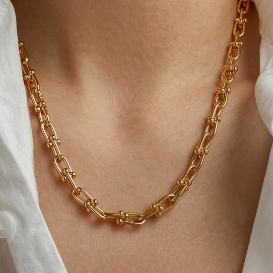 U Shape Link Chain Necklace