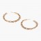 gold plated hoop earrings with cubic zirconia