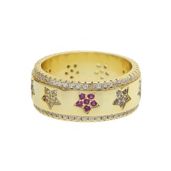 gold plated star ring 