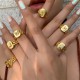 Initial letter ring 18k gold plated Initial letter ring 18k gold plated