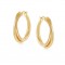 entwine hoop earrings 18k gold plated
