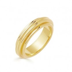 gold plated band ring