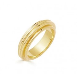 gold plated band ring