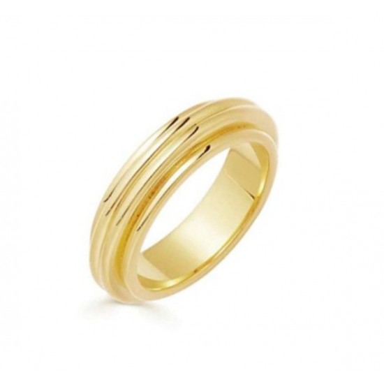 gold plated band ring