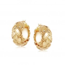 gold chunky hoop earrings