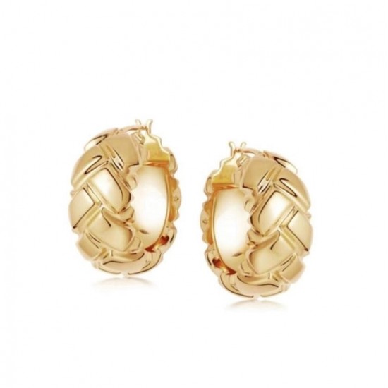 gold chunky hoop earrings
