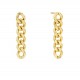 Cuban chain drop stud earrings 18k gold plated Cuban chain drop stud earrings 18k gold plated