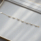 צמיד כסף 925 מצופה זהב 14 קראט עם פנינים אמיתיות